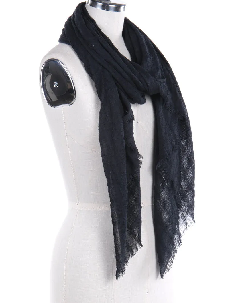 Frayed Edge Woven Scarf