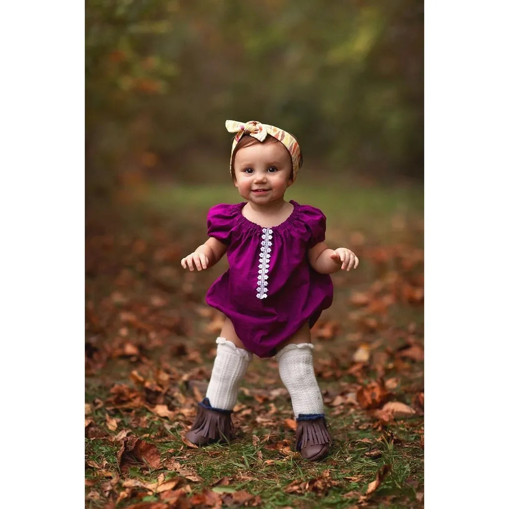 Girls Berry Bubble Romper