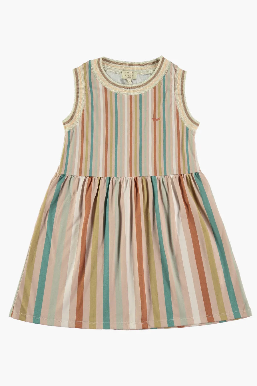 Girls Dress Coco au Lait Stripe