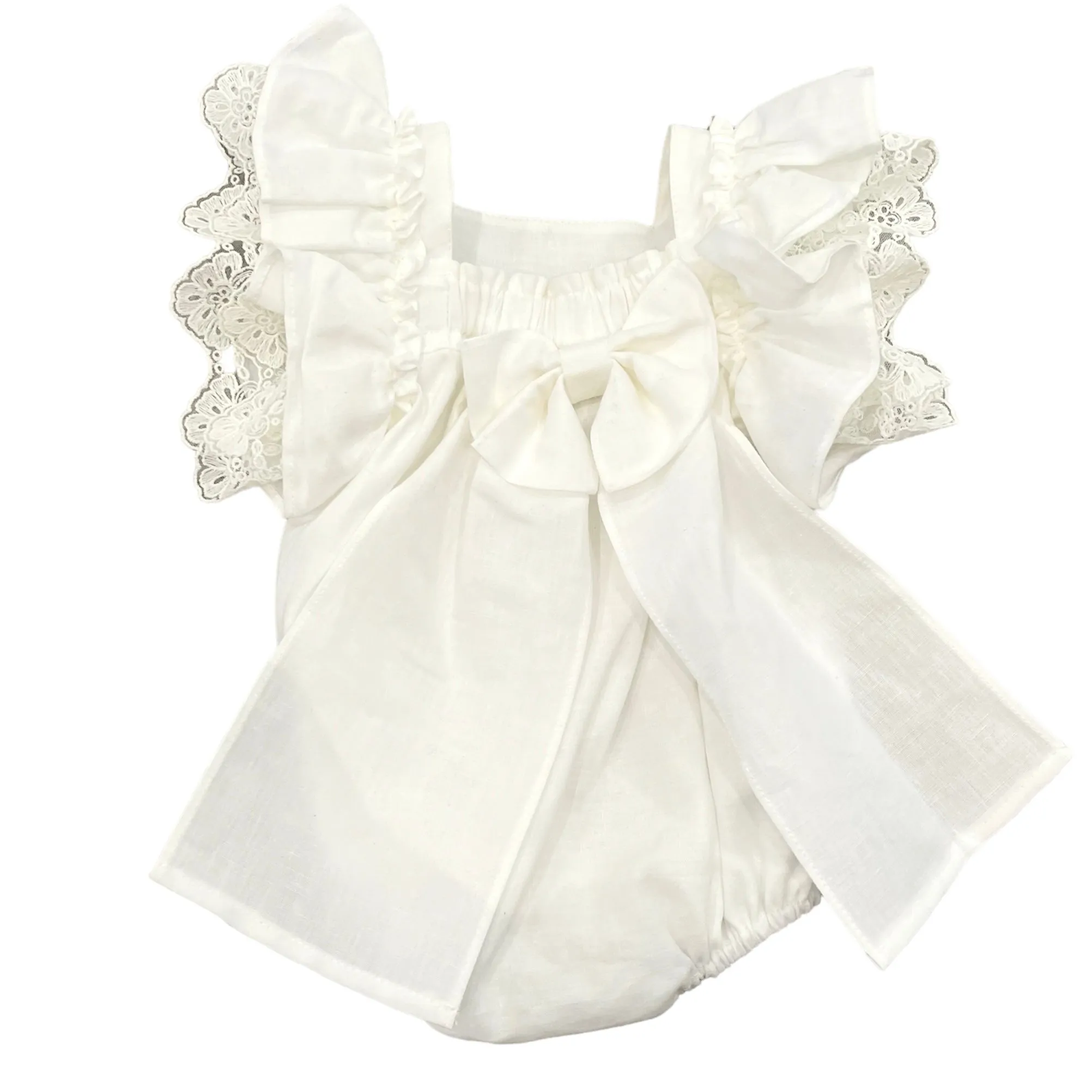 Girls Ivory Colette Romper