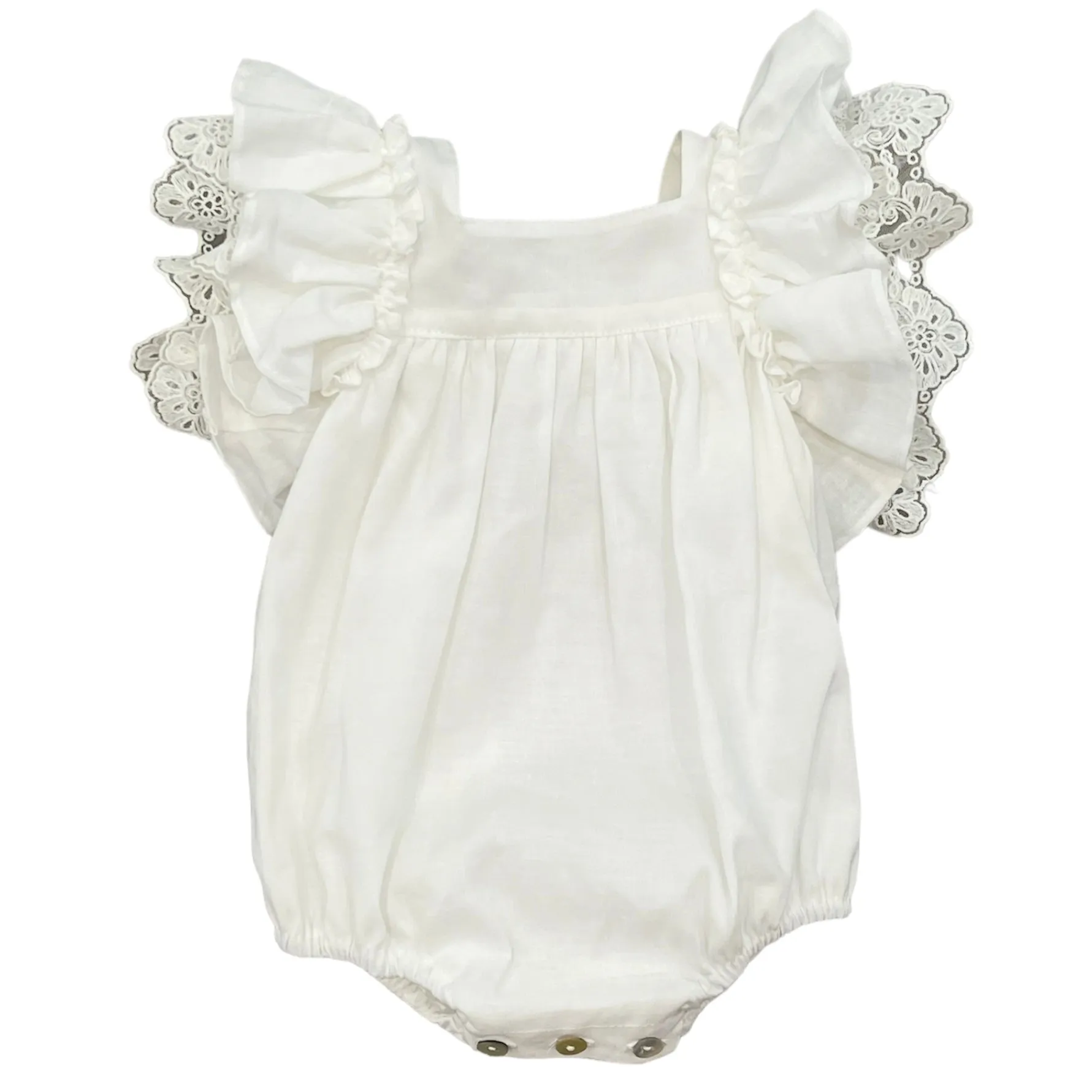 Girls Ivory Colette Romper