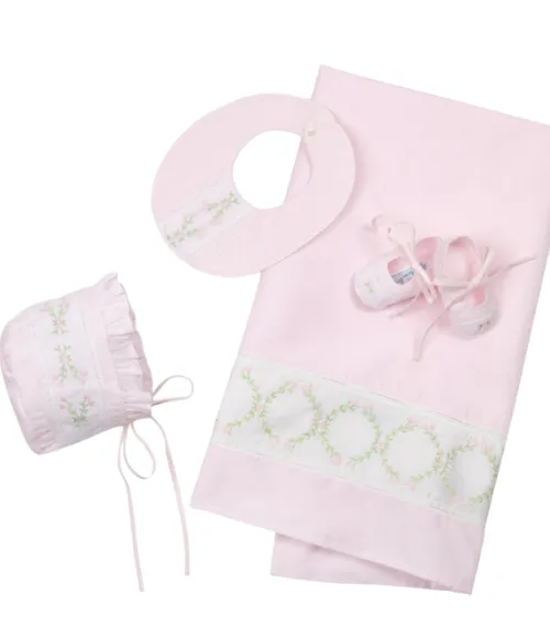 Girls Vintage Bloom Bonnet, NB-24M