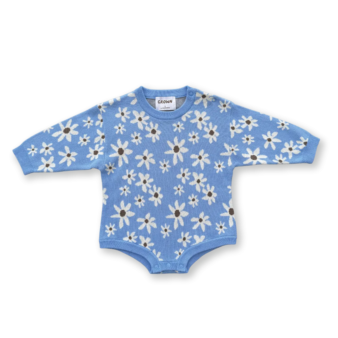 Grown Wild Flower Romper - Sky