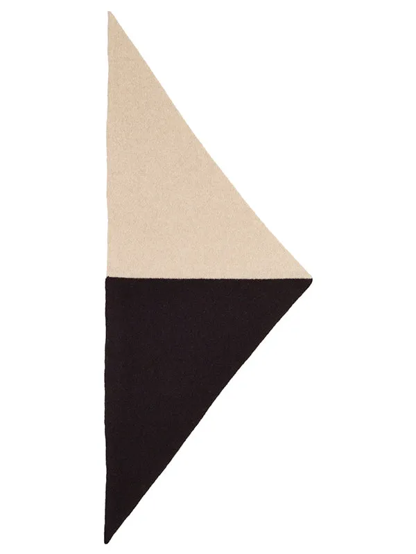 Half Half Triangle Neckerchief Military & Black