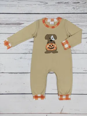 Halloween Dog Baby Boy Romper