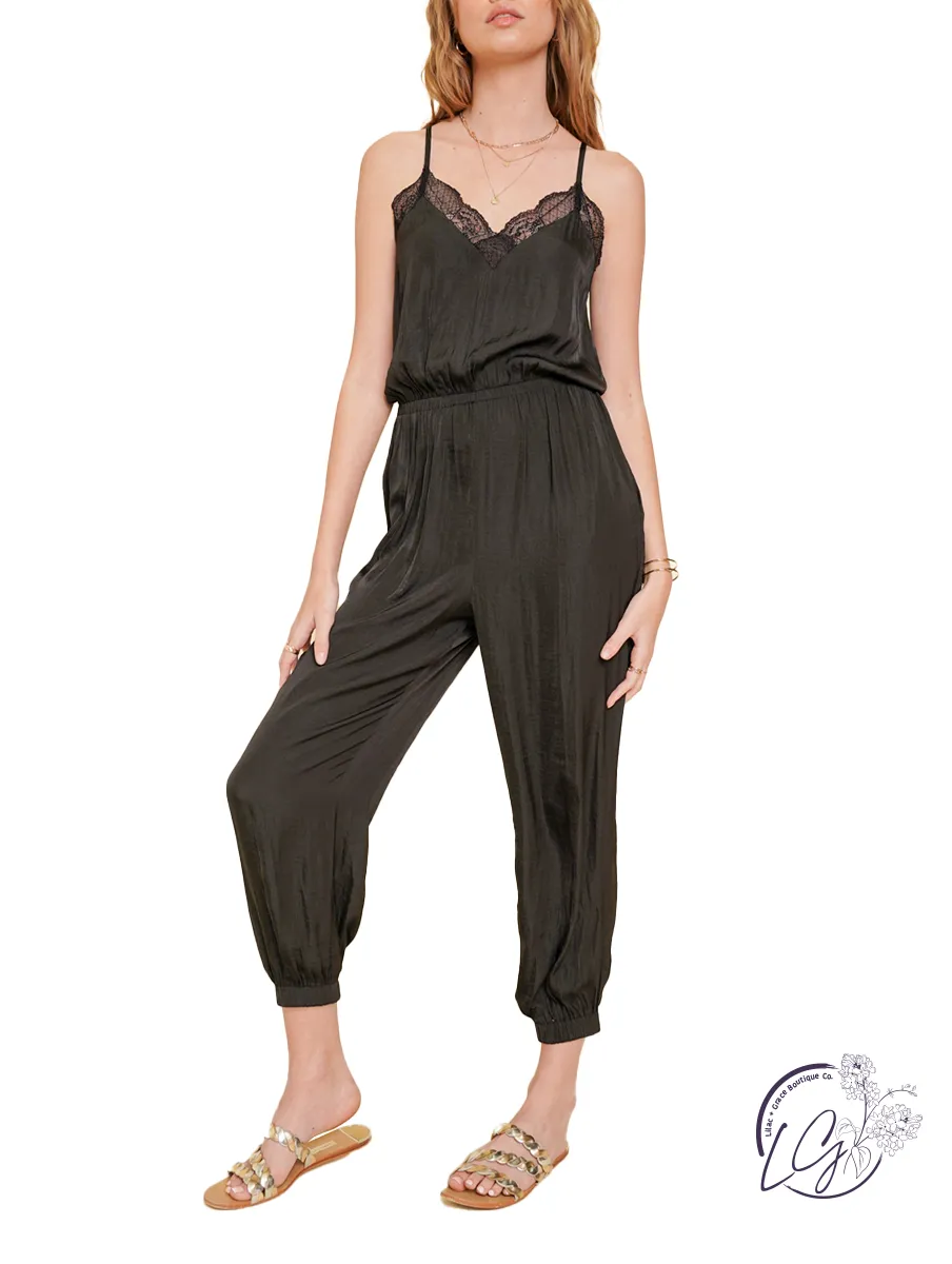 Heart & Soul Lace Trimmed Jumpsuit