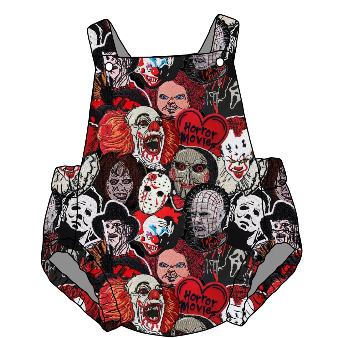 Horror Patch Unisex Baby Romper