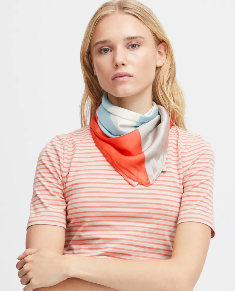 Ichi Dovia Hot Coral Scarf