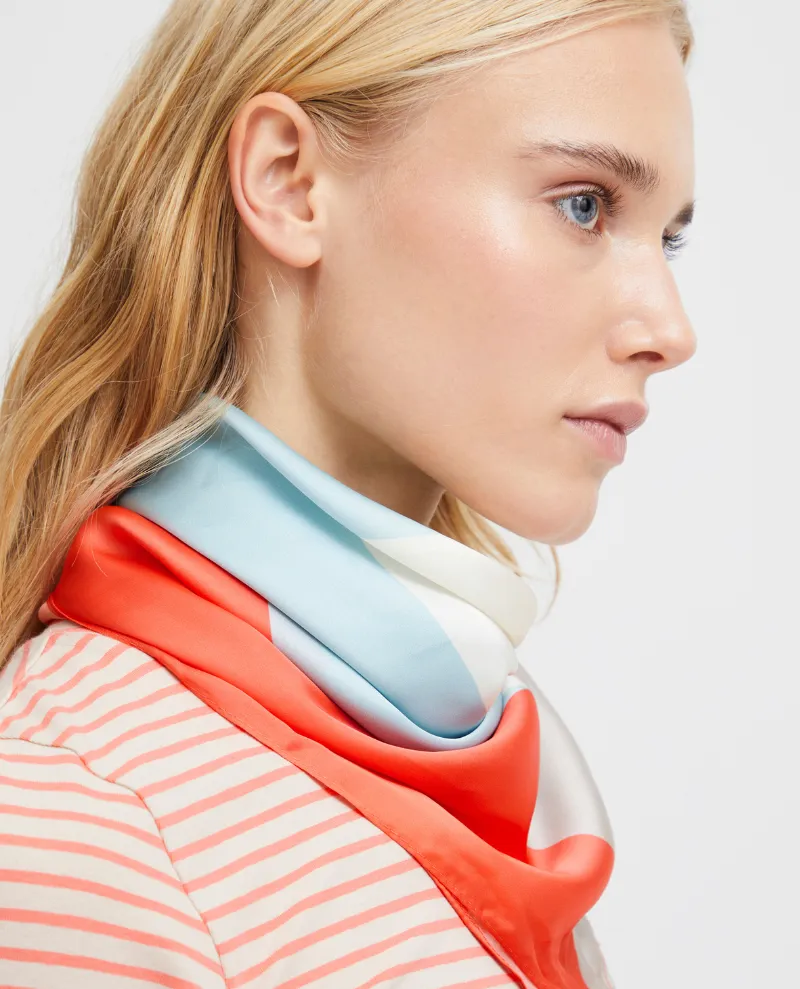 Ichi Dovia Hot Coral Scarf