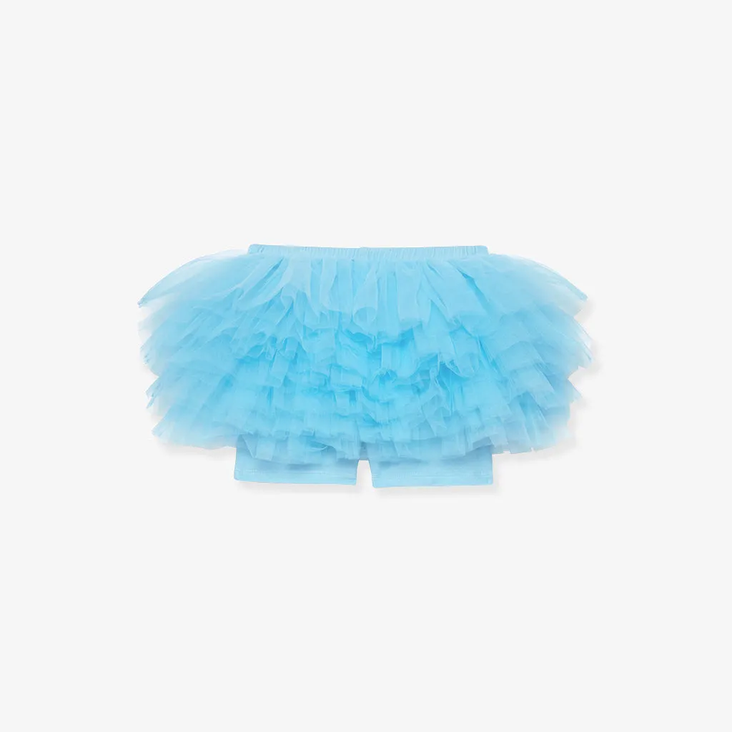 Icicle Blue Tulle Skort