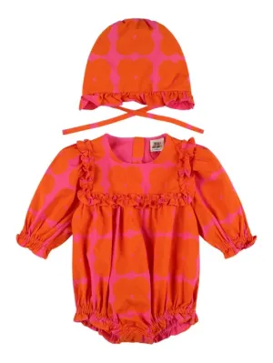 Jellymallow   Cotton romper &amp; hat 