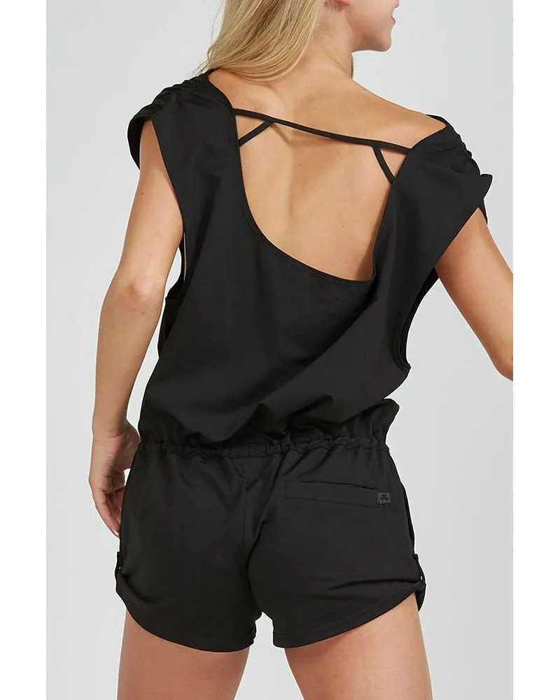 Jo Jax Olympia Romper - Girls - Black