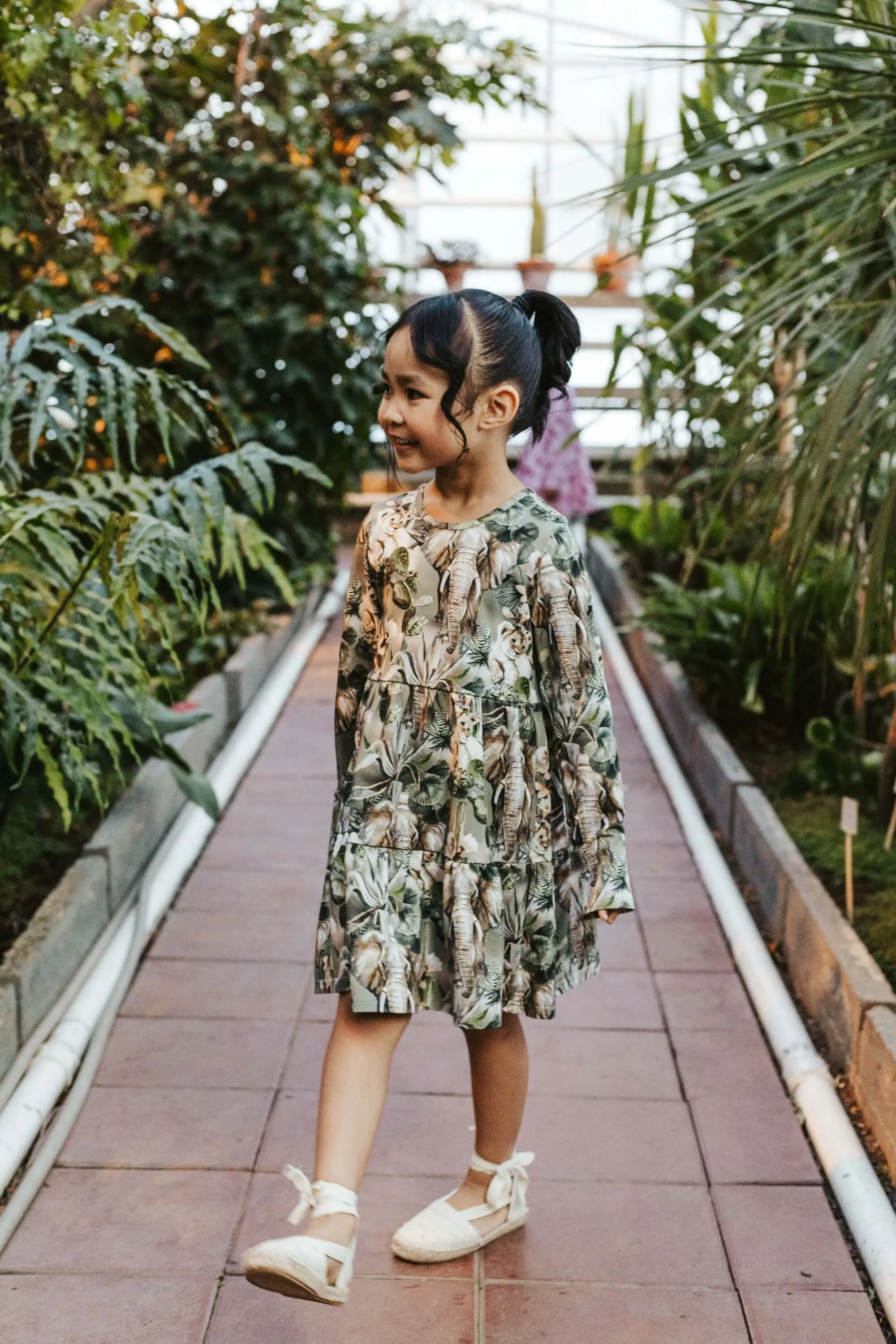 Kids' Print Layer Dress Animal Kingdom