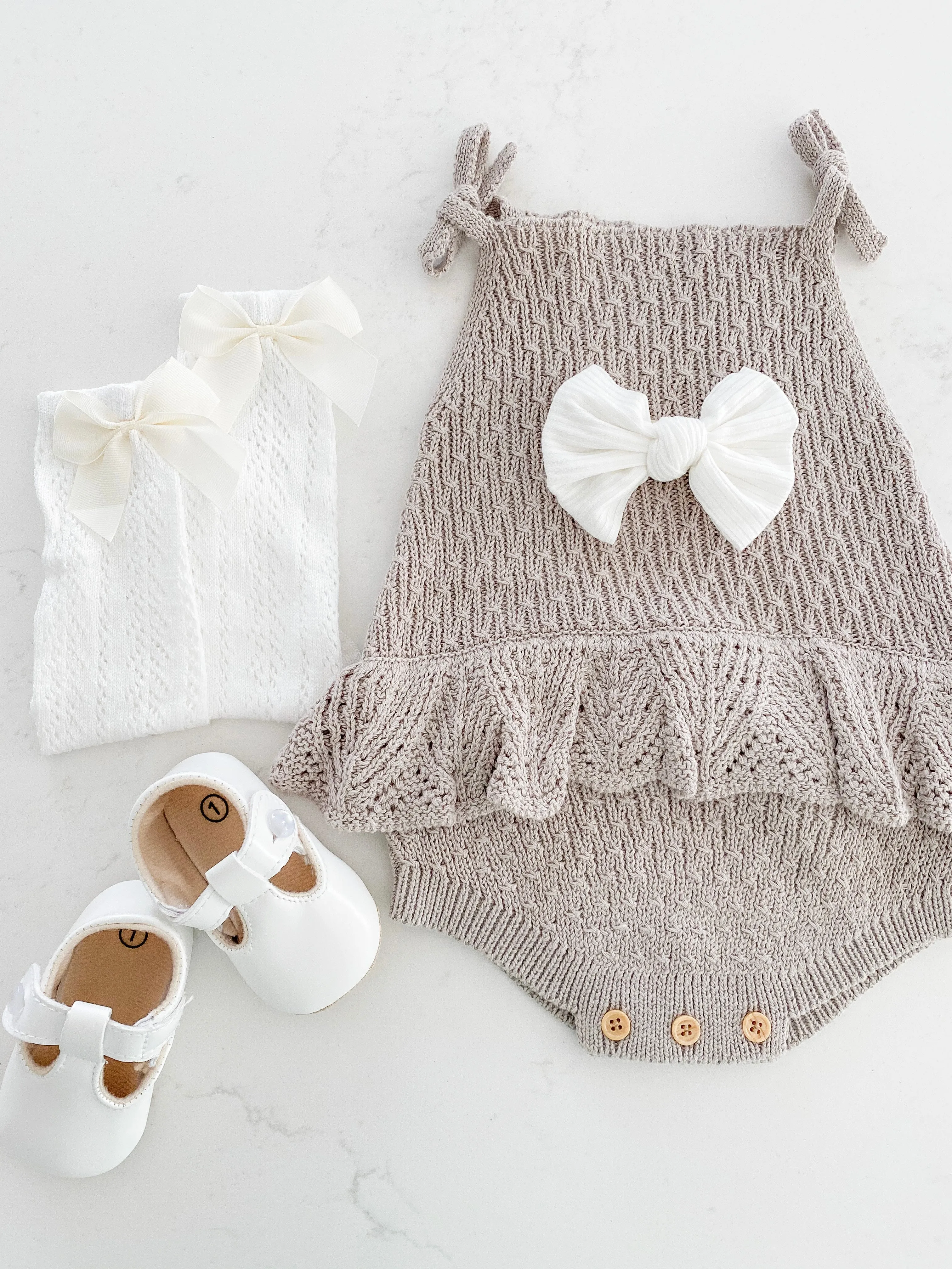 Knit Ruffled Romper