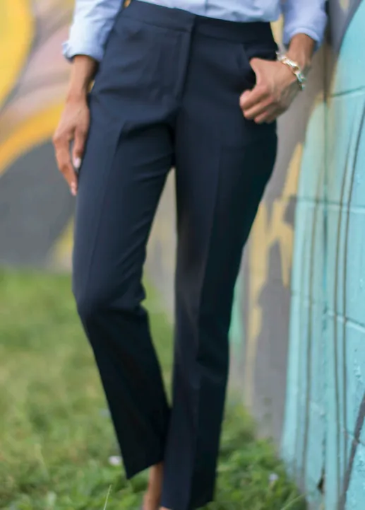 Ladies' Synergy Dress Pant (No Belt Loops) - Steel Grey