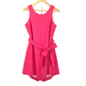 Lauren James Rowan Romper in Raspberry with Exposed Back - Size S