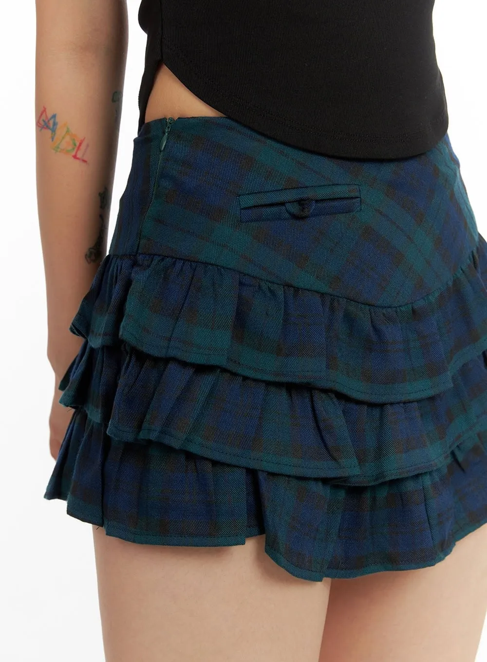 Layered Frill Mini Skirt CL415