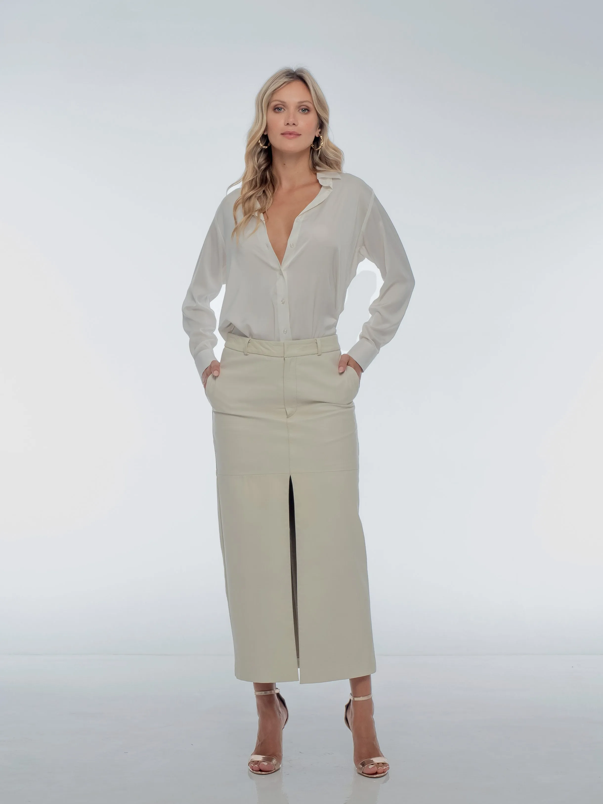 LEON MAXI SKIRT - COCONUT