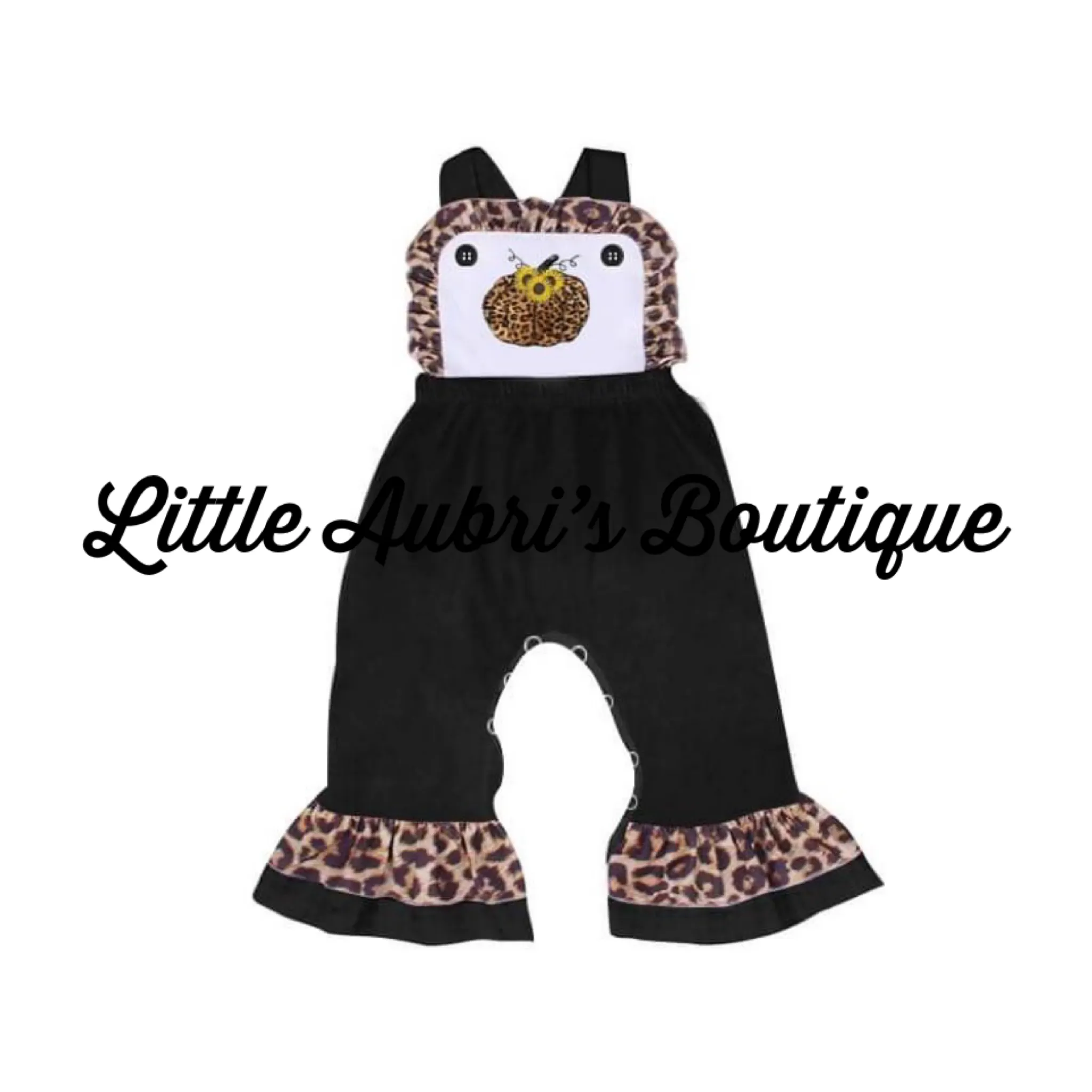 Leopard Sunflower Pumpkin Jumpsuit