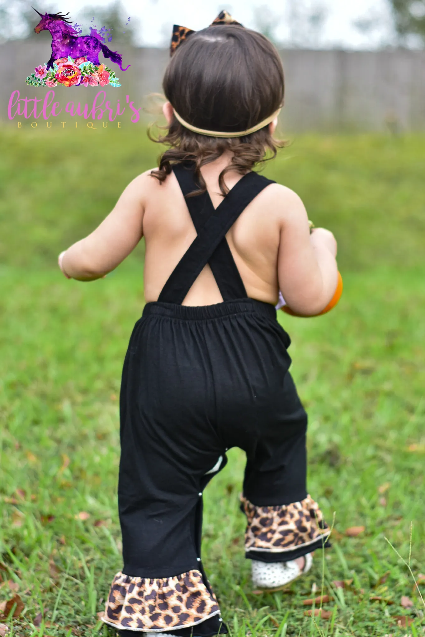 Leopard Sunflower Pumpkin Jumpsuit