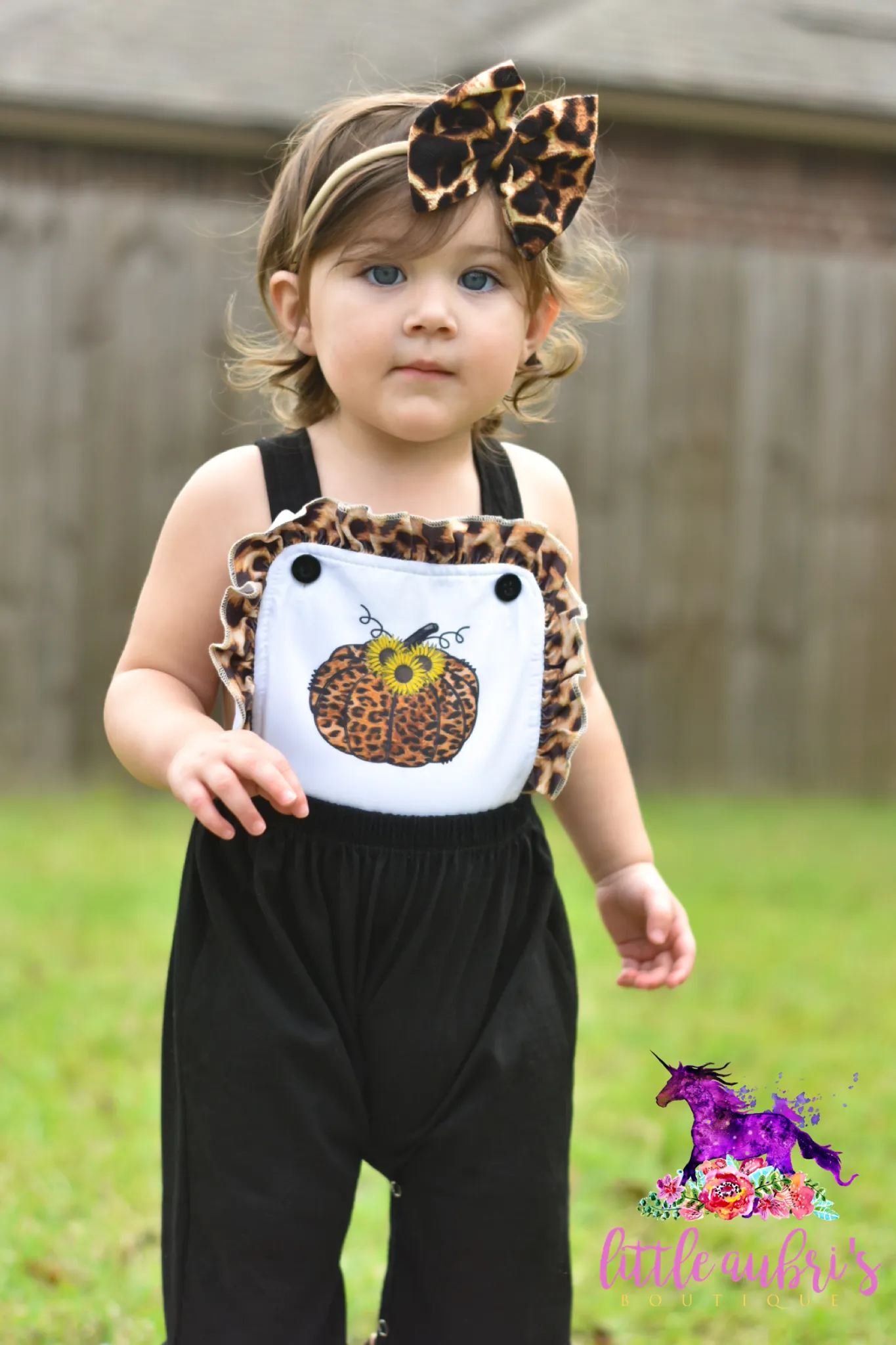 Leopard Sunflower Pumpkin Jumpsuit