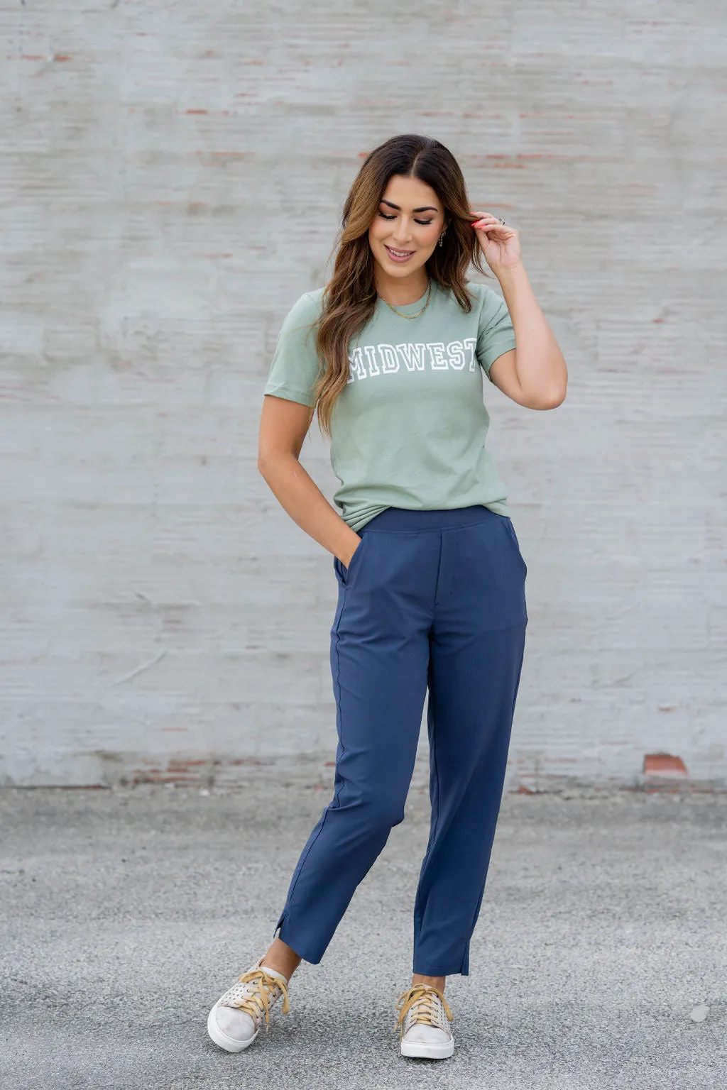 Lightweight Side Slit Pants