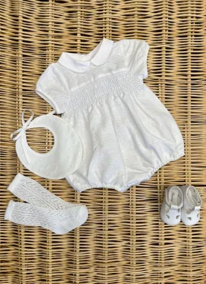 Linen Smock Romper