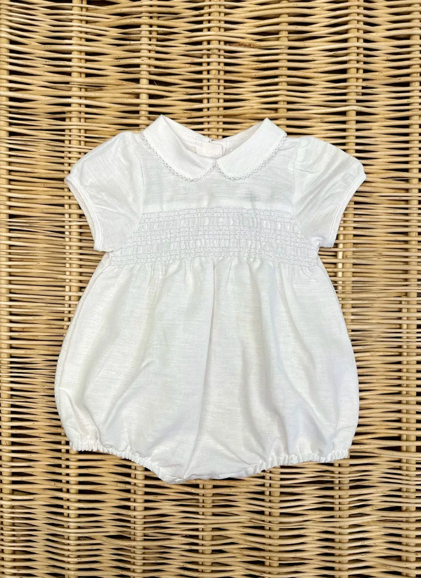 Linen Smock Romper