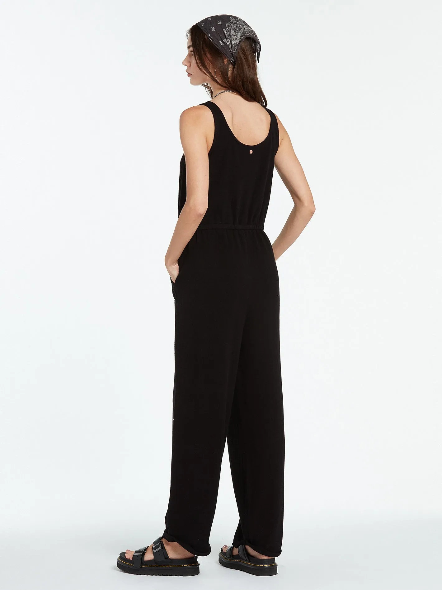 Lived In Lounge Romper - Black