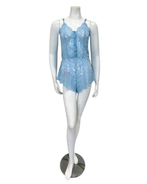 MAGNO2221 Aasmani Blue Lace Teddy Romper