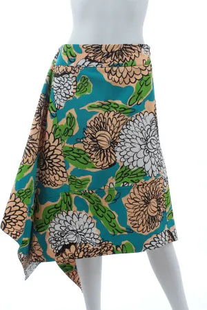 Marni Asymmetric Printed Cotton Skirt