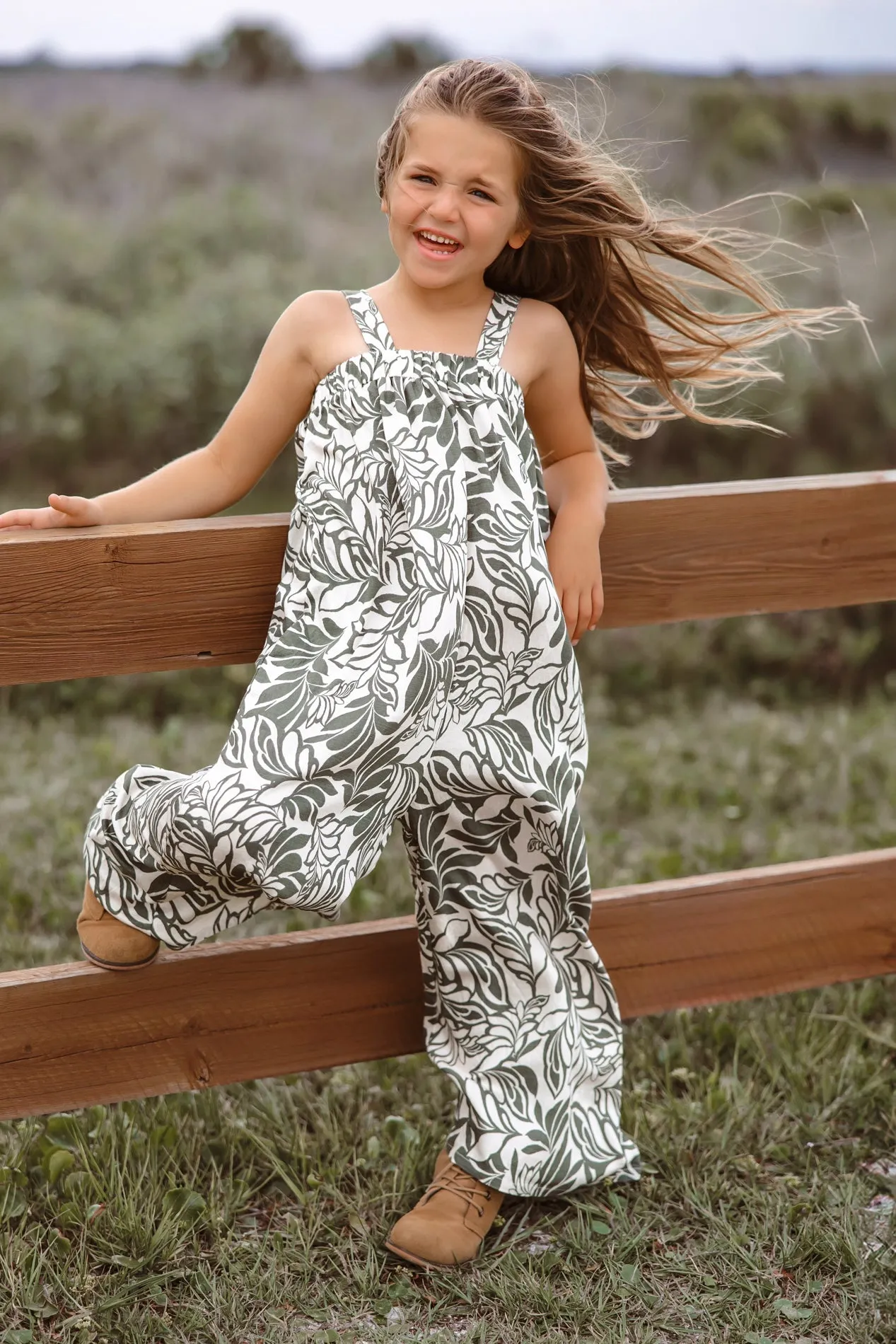 McKenzie Romper (forest leaf)