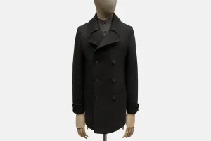 Merino Hopsack Peacoat