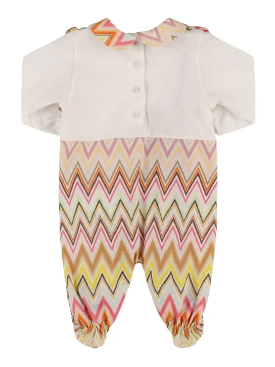 Missoni   Printed cotton jersey romper &amp; hat 