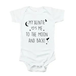 My Auntie Love's Me to The Moon & Back Baby Romper Set