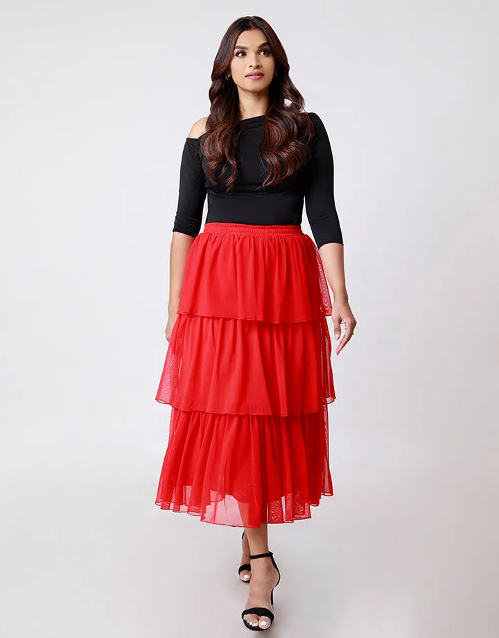 Net Layered Skirt