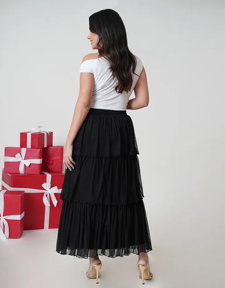 Net Layered Skirt