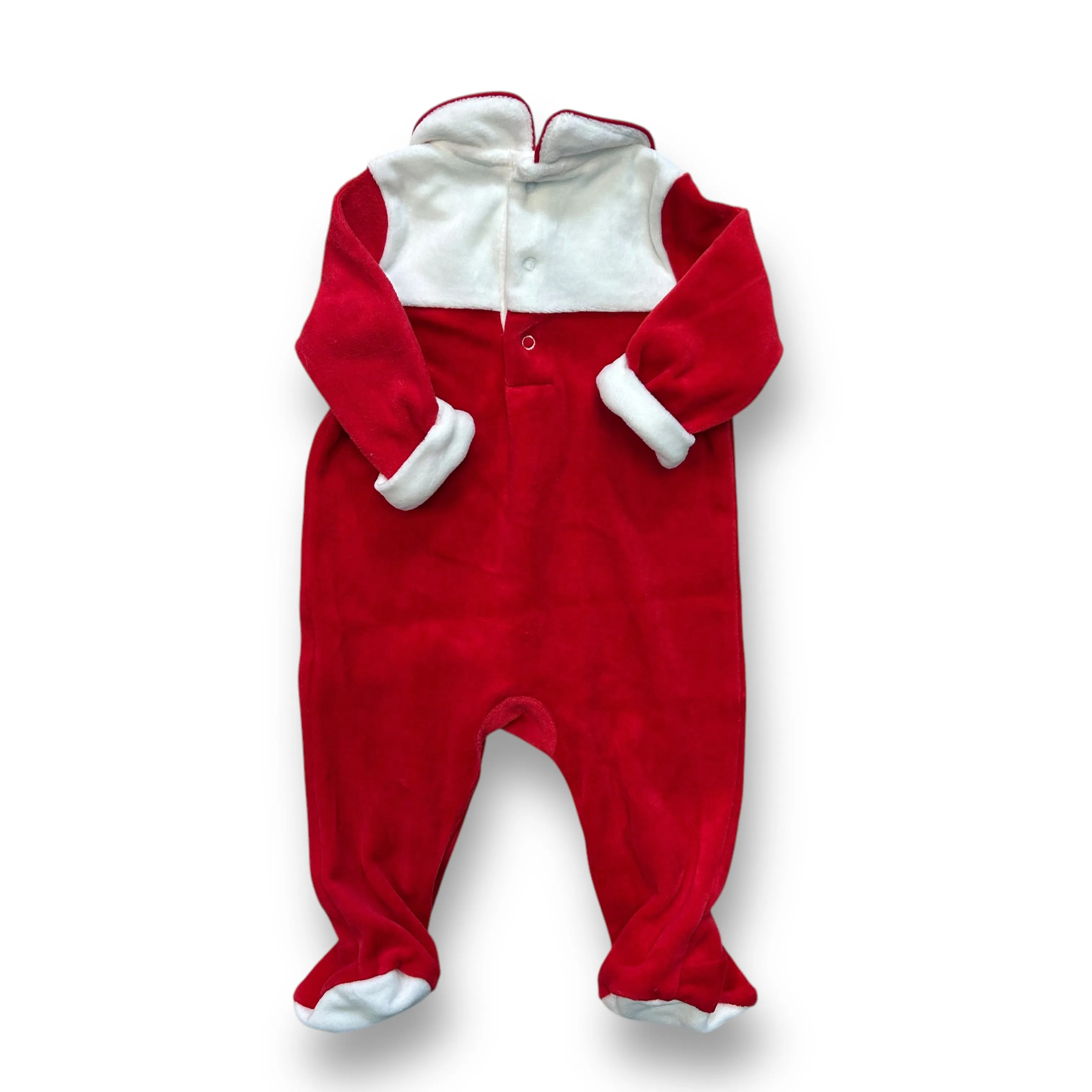 NEW! Boys Janie and Jack Size 0-3 Months 'My First Christmas' Velvet Romper