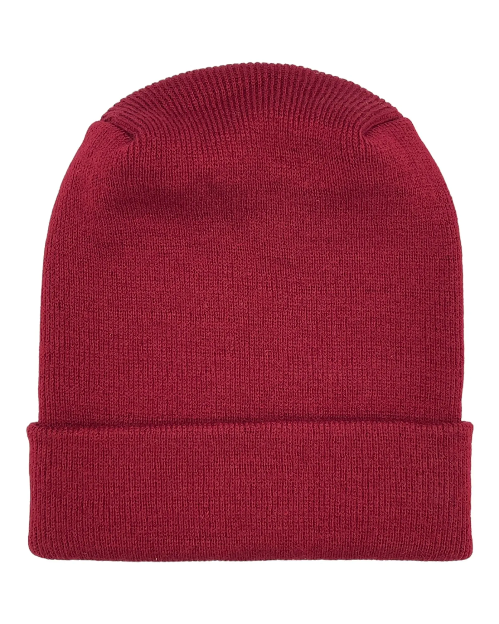 NEW HAAKWEAR Theta-Stitch Cuffed Beanie - Designed and Made in USA (Patent Pending Design) - Burnt Maroon