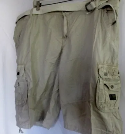 NEW MENS GALAXY HARVIC Adventure Shorts Pants 46 SAFARI CARGO KHAKI Tan Beige