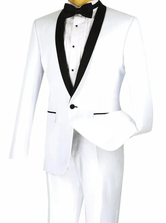 Online Tuxedo Rental -  Different Tuxedo Colors Styles - Classic  1 Button Tuxedo in 8 Colors