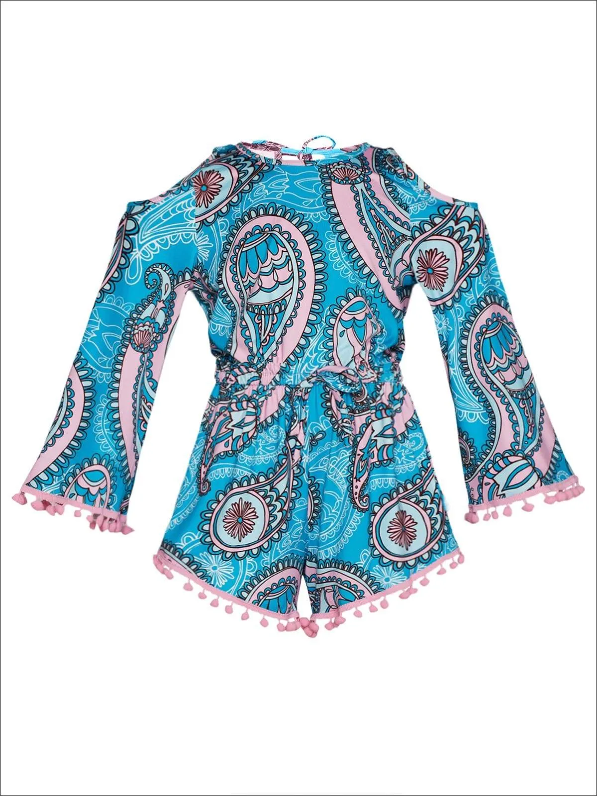 Paisley Posh Drawstring Romper