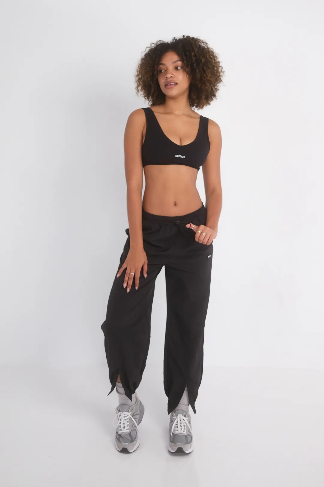 Parachute Nylon Pants - Black