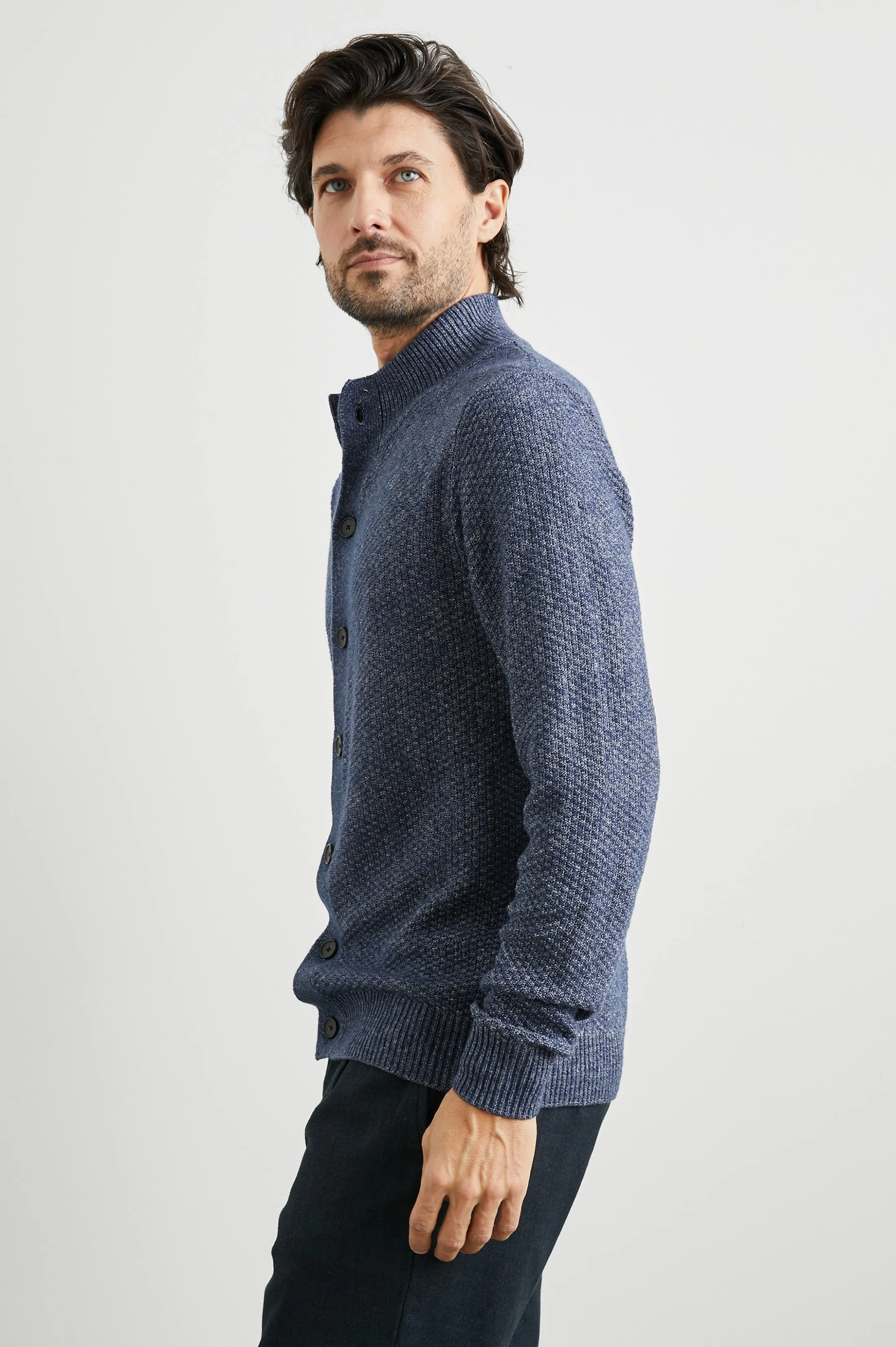 PARK CARDIGAN - PEACOAT