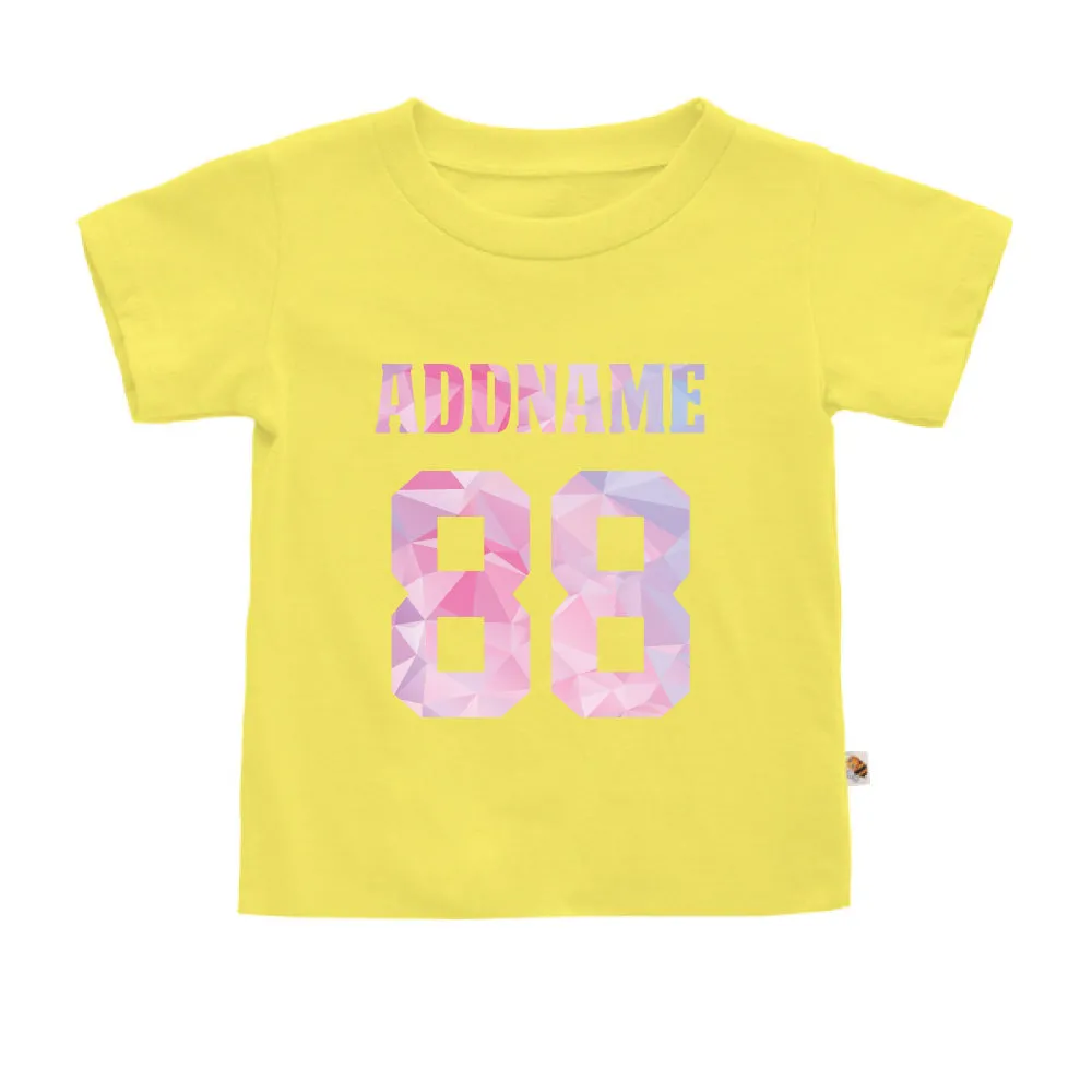 Pastel Polygonal Name with Number (Kids)