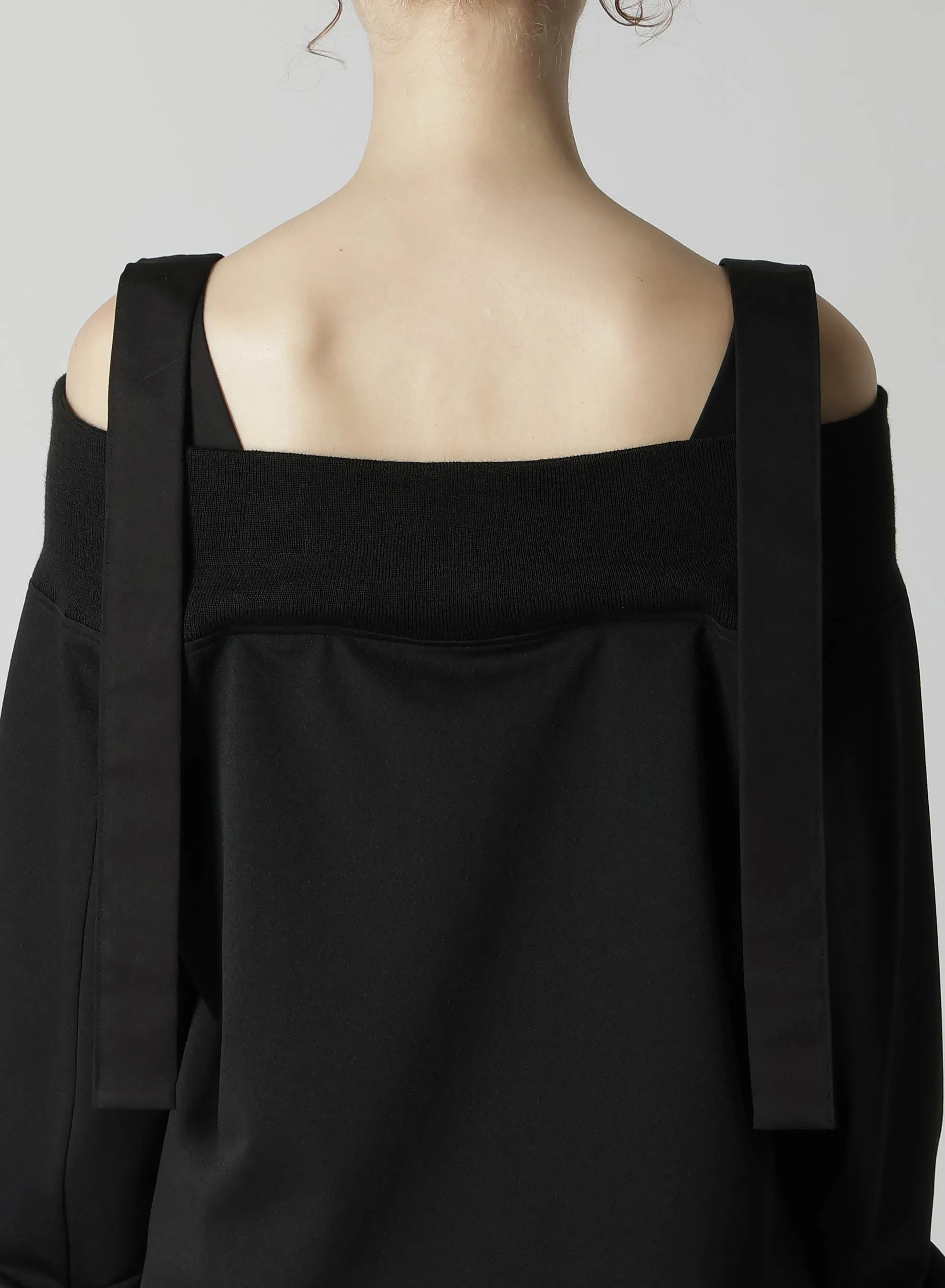 PE JERSEY R-OFF SHOULDER DRESS