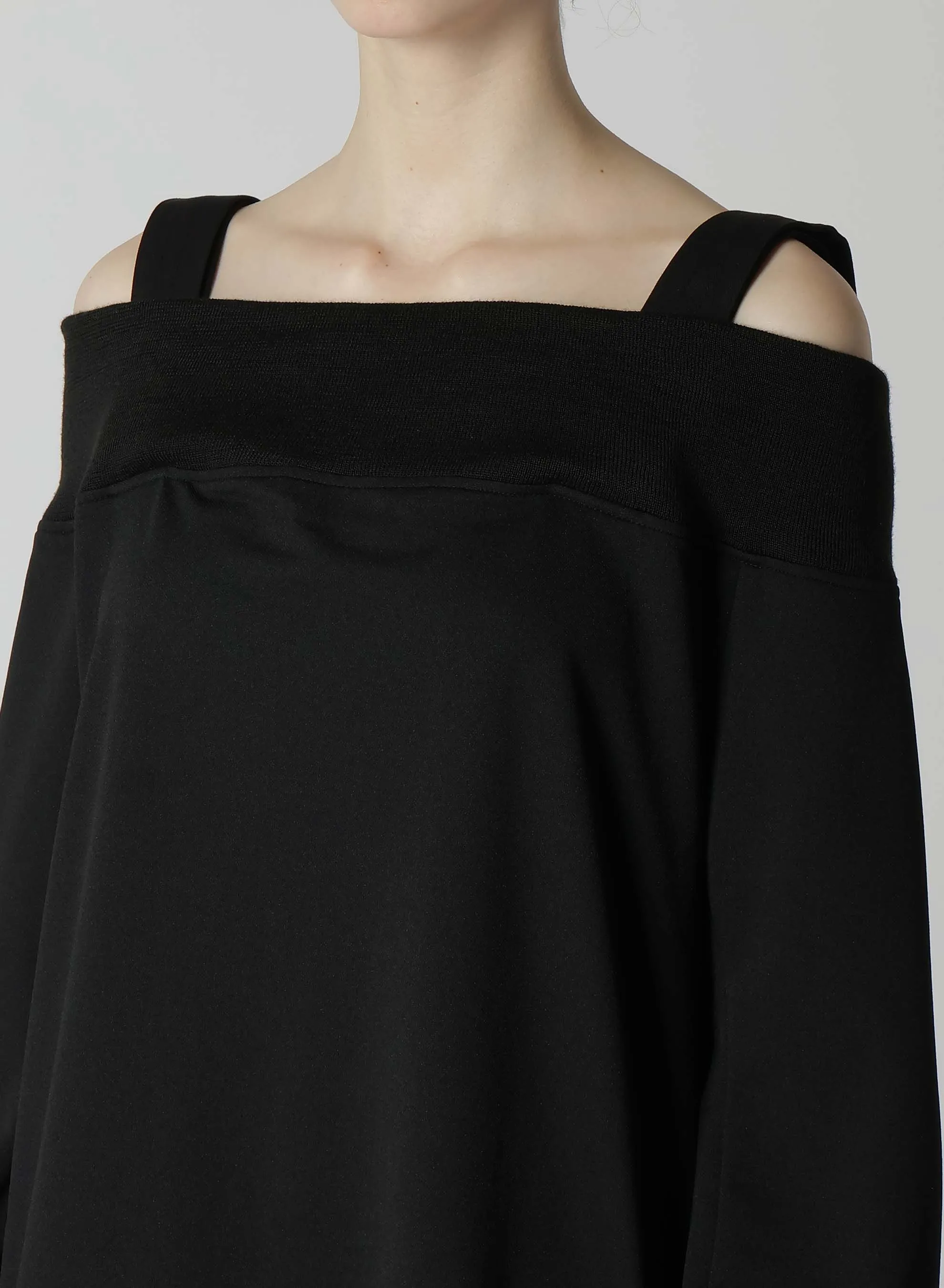 PE JERSEY R-OFF SHOULDER DRESS