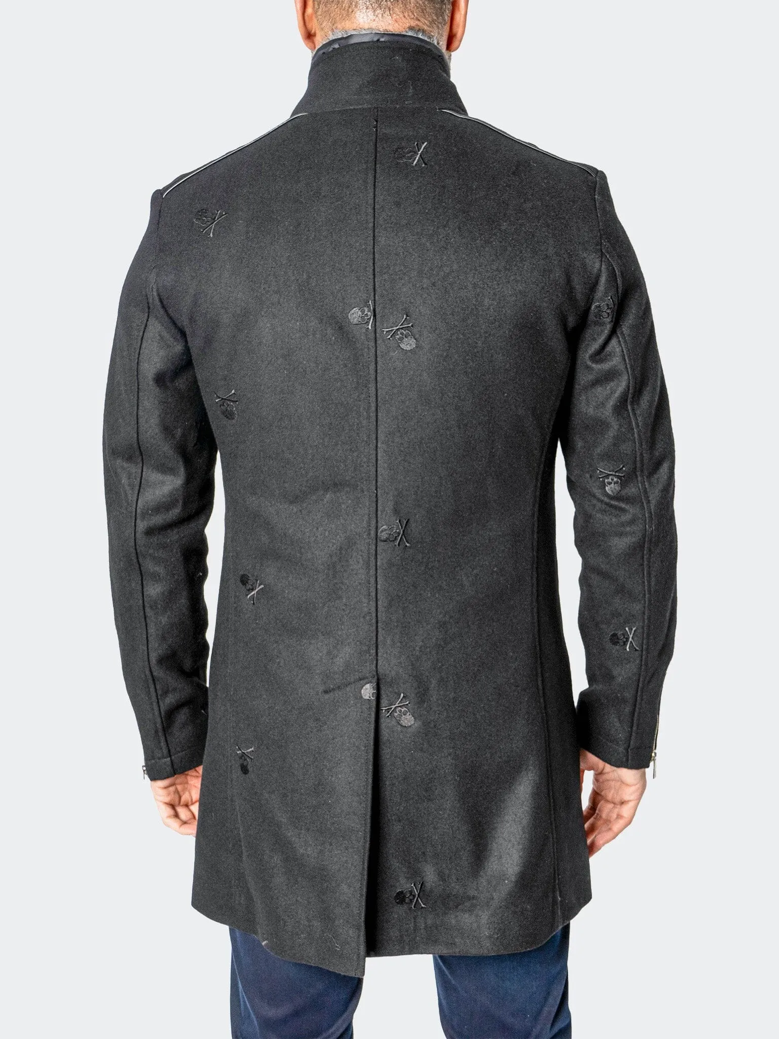 Peacoat CaptainSkull Black