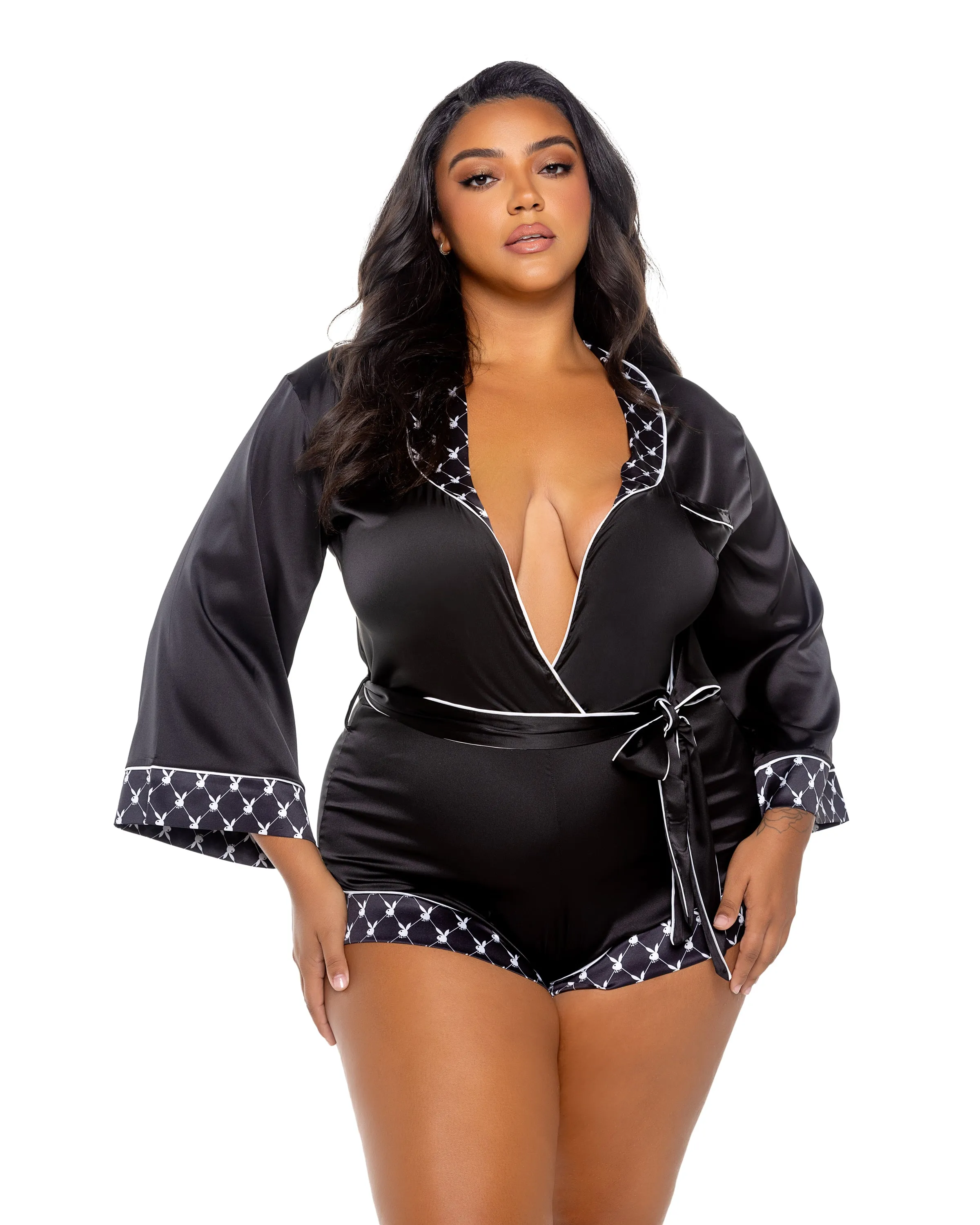 Queen Playboy Bunny Smoke Lounge Romper