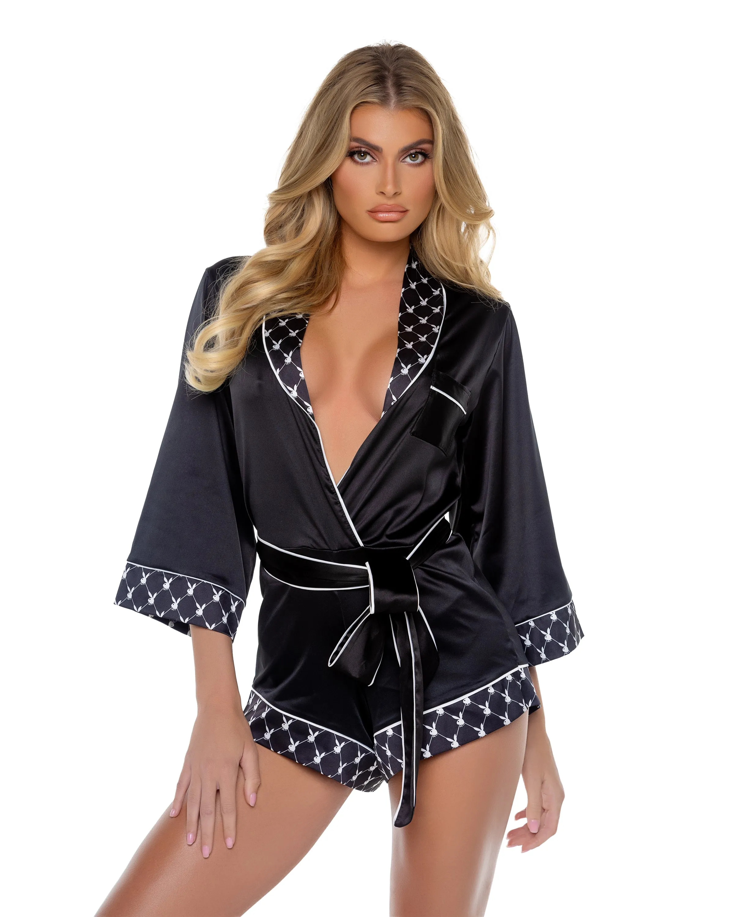 Queen Playboy Bunny Smoke Lounge Romper